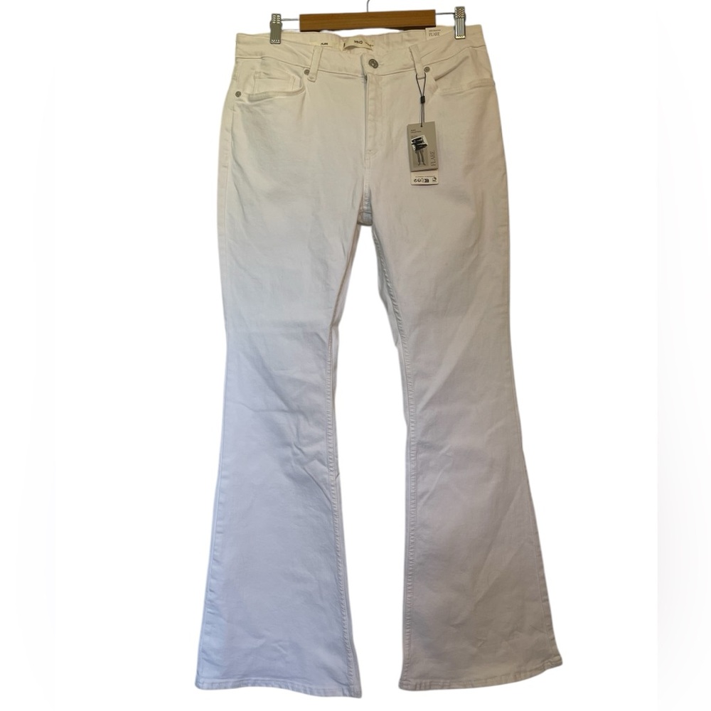 MANGO MNG Flare Mid Rise Jeans